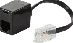 Adaptateur RJ45 (mâle) vers RJ11 (femelle) - Noir - Dio