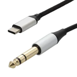 Adaptateur USB C mâle vers Jack 6.35mm mâle