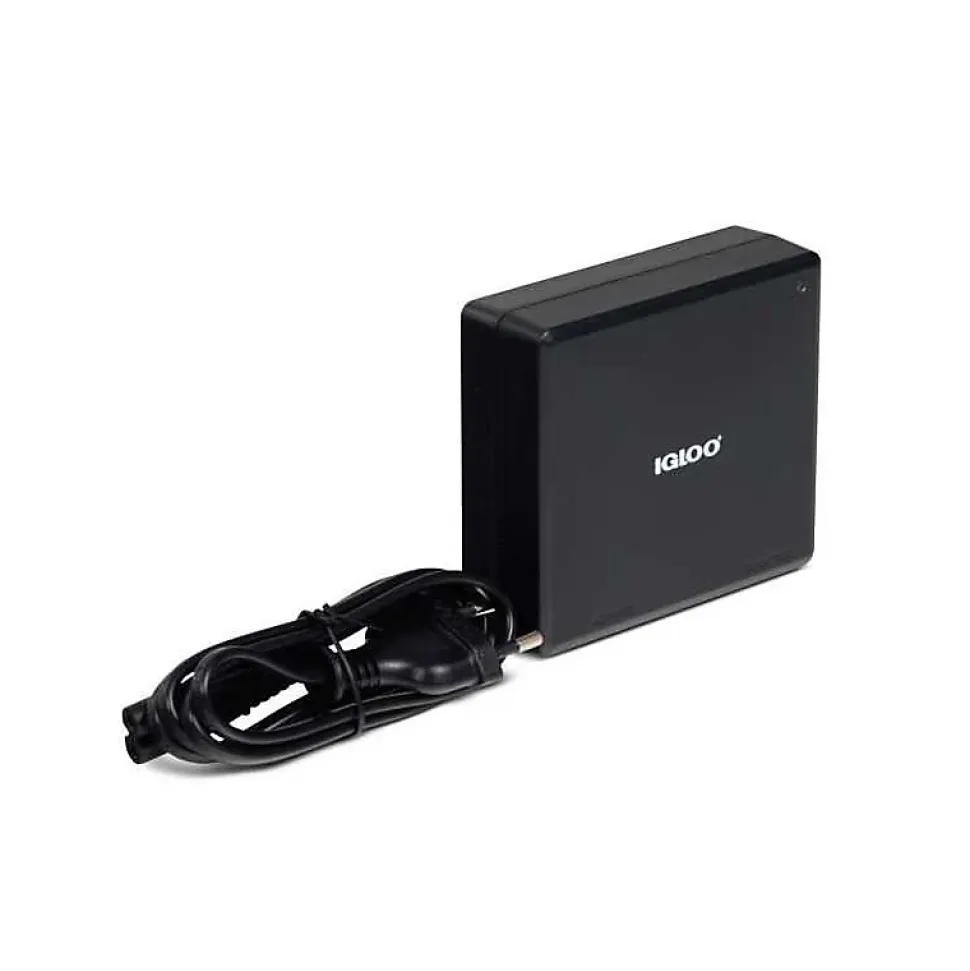 Adaptateur 230V vers 12V IGLOO avec câble détachable 230V noir compact