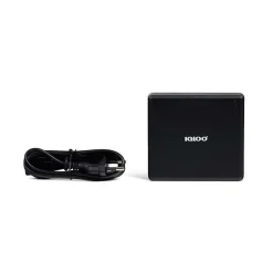 Adaptateur 230V vers 12V IGLOO avec câble détachable 230V noir compact