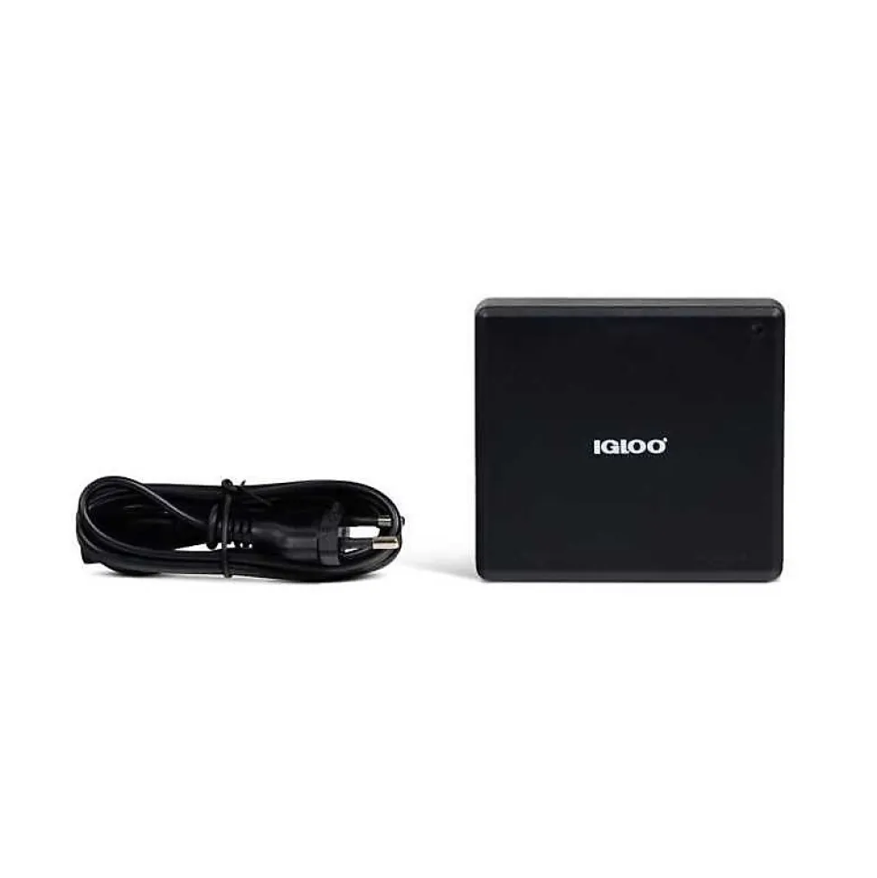 Adaptateur 230V vers 12V IGLOO avec câble détachable 230V noir compact