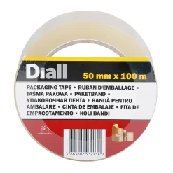 Adhésif d'emballage transparente, 50 mm x 100 m