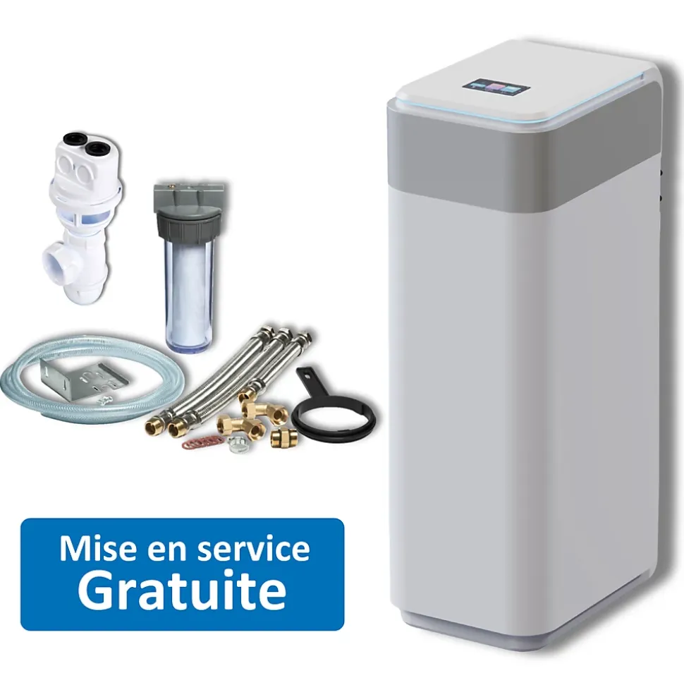Adoucisseur d'eau 2 en 1 Phidias 30L Apic (mise en service incluse)