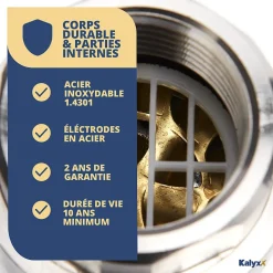 Adoucisseur d'eau Anticalcaire innovant IPS Kalyxx RedLine G3/4 femelle (IPSKXRG34)