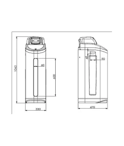 Adoucisseur d'eau Apic THETIS 22L avec Accessoires + Mise en Service Gratuite