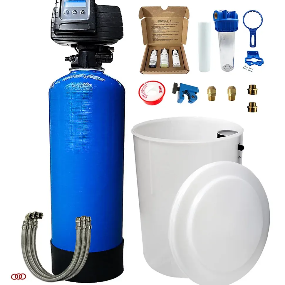 Adoucisseur D'eau Bi Bloc 50l Fleck 5600 Sxt Complet Avec Accessoires