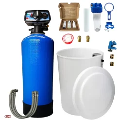 Adoucisseur D'eau Bi Bloc 50l Fleck 5600 Chronométrique Mécanique Complet Avec Accessoires