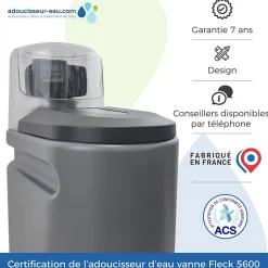 Adoucisseur D'eau 25l Fleck 5600 Sxt Volumétrique électronique