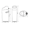 Adoucisseur d'eau 18L Vanne Canature
