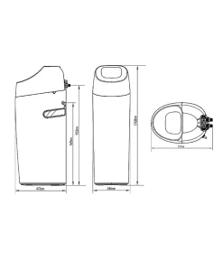 Adoucisseur d'eau 18L Vanne Canature