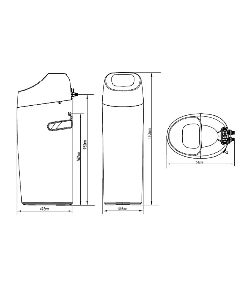 Adoucisseur d'eau 30L Vanne Fleck 5600 SXT