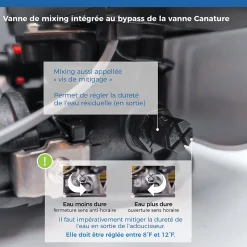 Adoucisseur D'eau 20l Vanne Canature - 1 à 4 Personnes