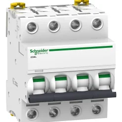 A9f94403 Schneider Ic60l Disjoncteur Tétrapolaire Schneider 3a - 4p - Courbe C - 100ka - à Vis