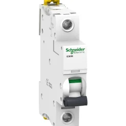 A9f74163 Schneider Ic60n Disjoncteur Unipolaire 63a - 1p - Courbe C - 10ka - Bornes à Vis étrier