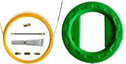 Aiguille tire-fil SNAKE en fibre de verre diamètre 3 mm, 30 mètres. Avec kit de réparation et carter de rangement