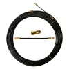 Aiguille tire-fils en nylon noir diamètre 4 mm, 5 mètres, avec terminaux interchangeables