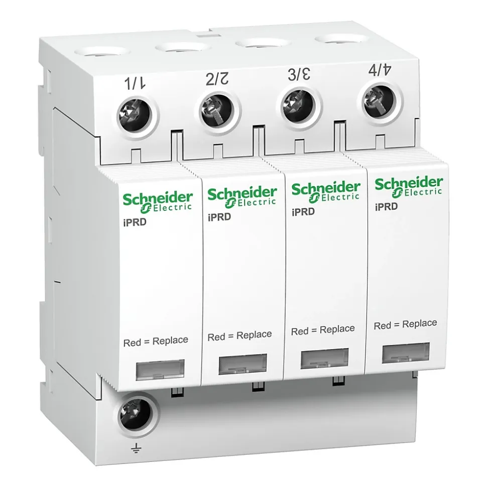 A9l40421 Schneider - Parafoudre Tétrapolaire De Type 2 Iprd40r - 40ka - Report De Signalisation