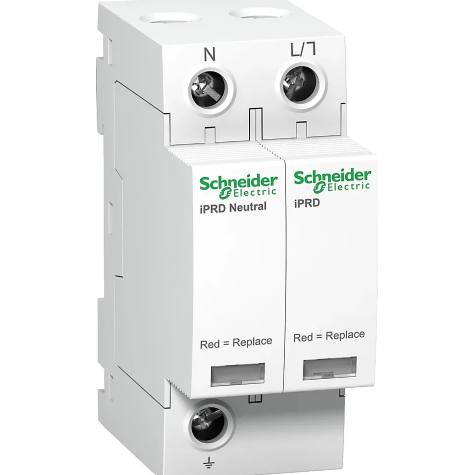 A9l20501 Schneider - Parafoudre Phase Neutre De Type 2 Iprd20r - 20ka - Report De Signalisation