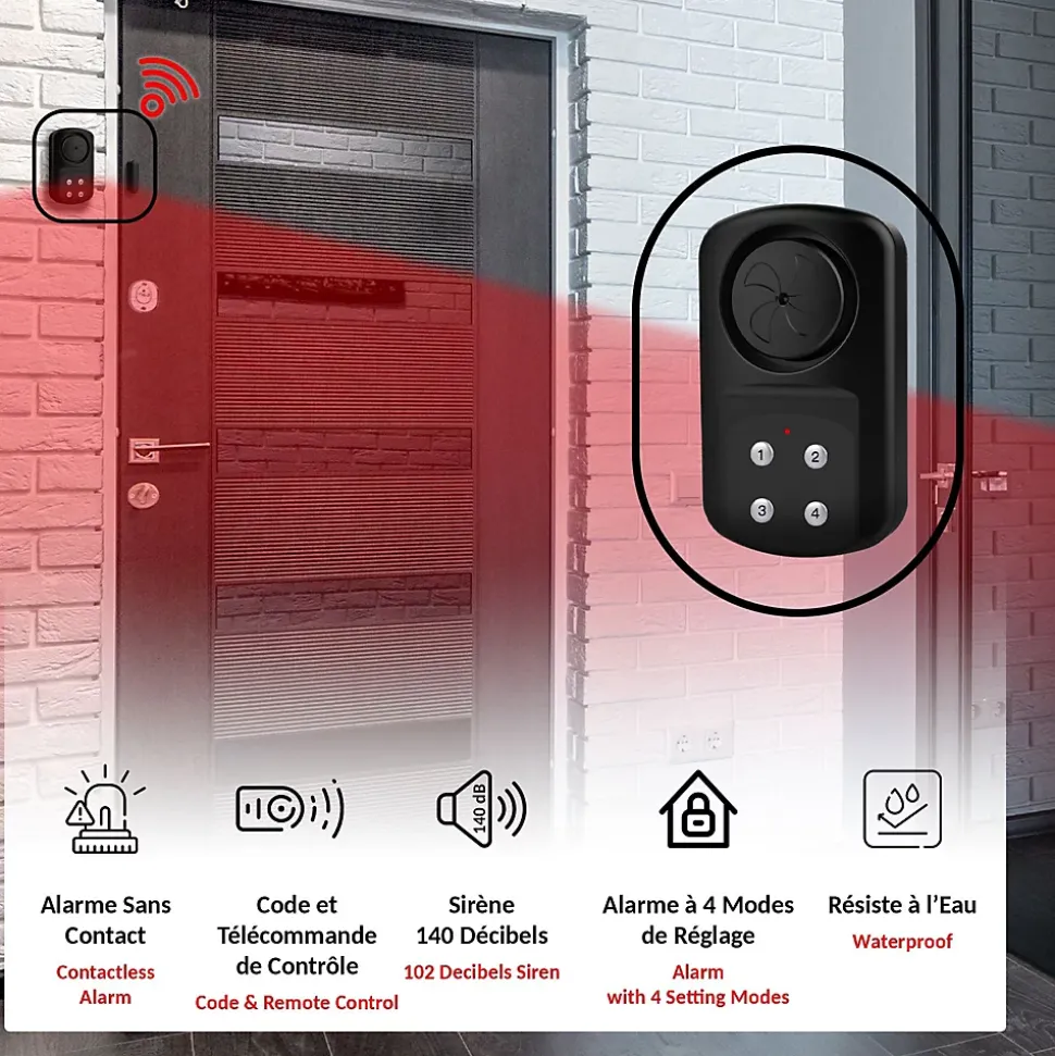 Alarme FISHTEC Porte et Fenêtre
