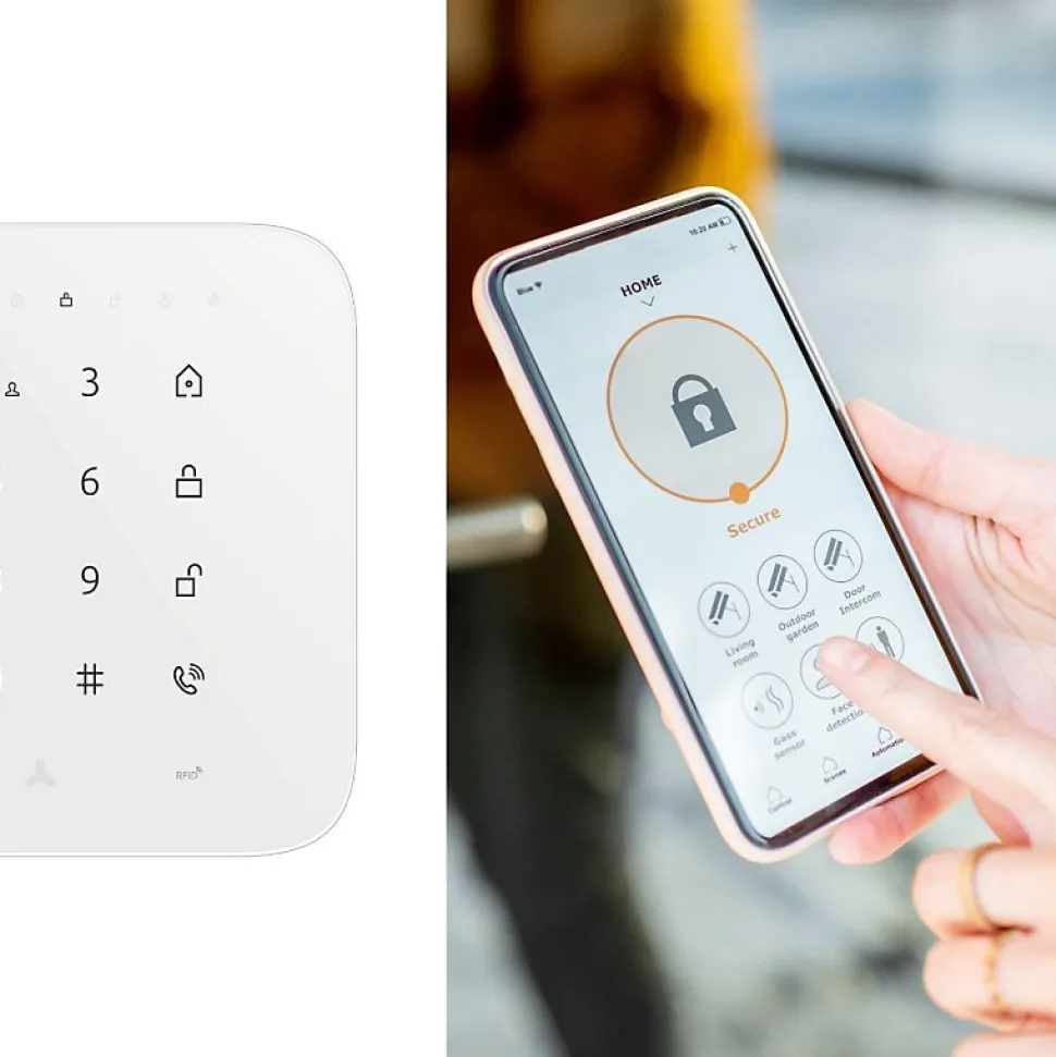 Alarme maison sans fil wifi et gsm 4G connectée Casa avec sirène extérieure - kit 9