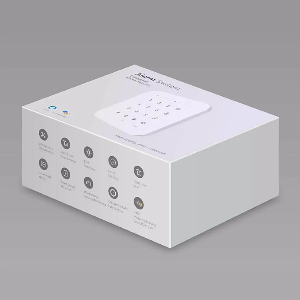 Alarme maison sans fil wifi et gsm 4G connectée Casa avec sirène extérieure - kit 7