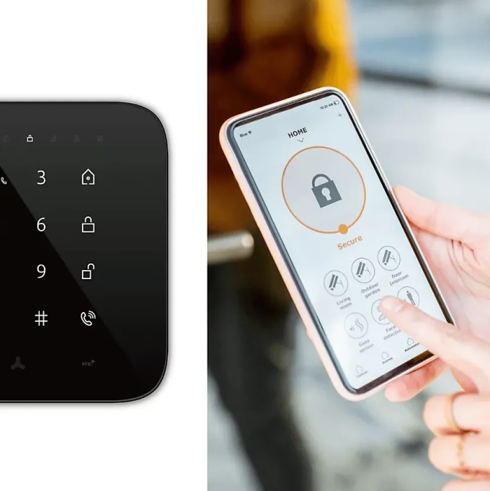 Alarme maison wifi et gsm 4G sans fil connectée Casa Noire avec 2 caméras double objectif - kit 1