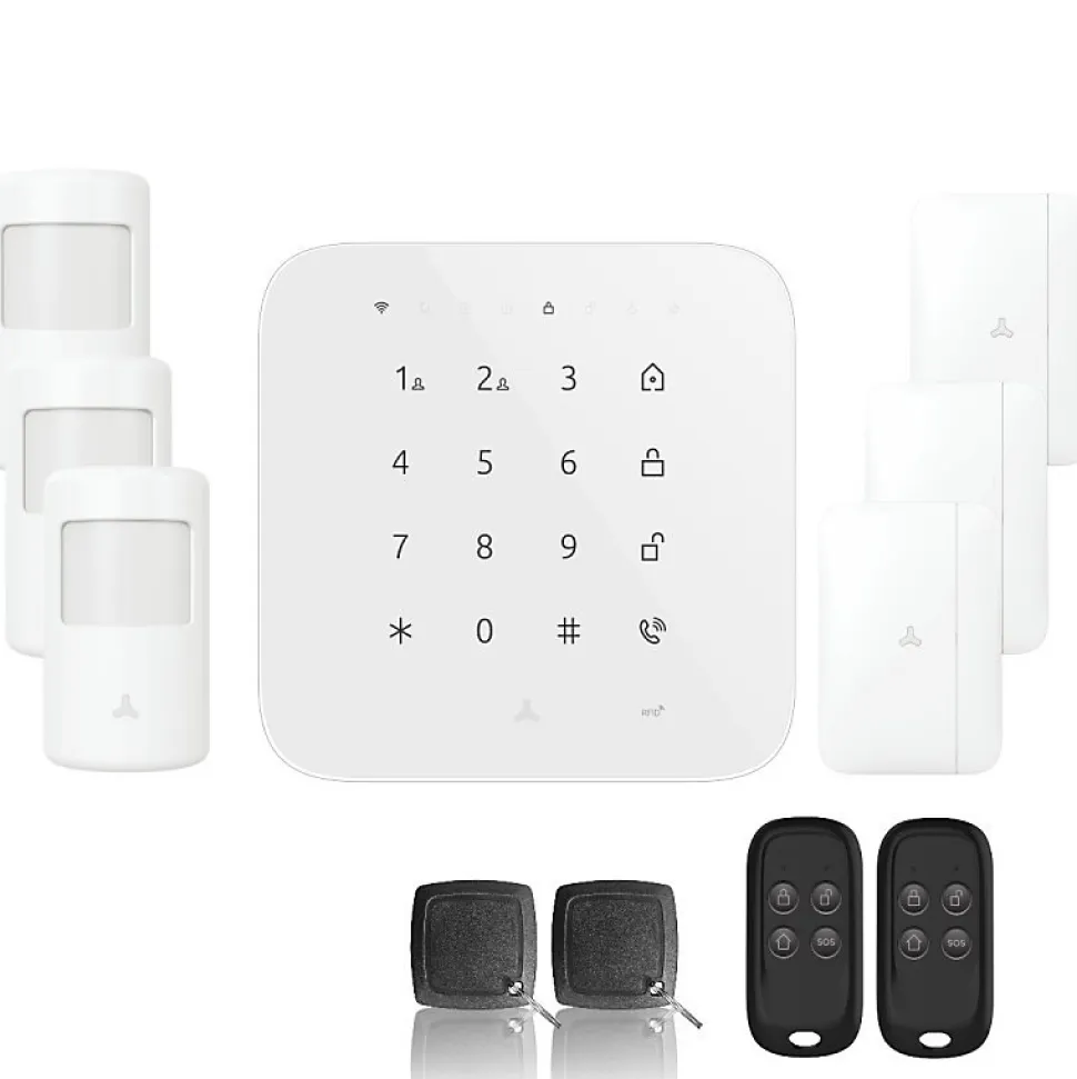 Alarme maison wifi et gsm 4g sans fil connectée casa- kit 3