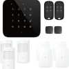 Alarme maison wifi et gsm 4G sans fil connectée Casa Noire - kit 5