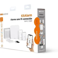 Alarme sans fil connectée Wi-Fi et GSM 4G - KitAlarm - SCS SENTINEL