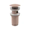 Alca Bonde pour lavabo clic-clac 5/4 " Avec trop-plein, Rose Gold (A392-RG-P)