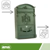 AMIG - Boîte aux lettres 4 - 400 x 240 x 80 mm - Aluminium - Vert