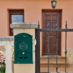 AMIG - Boîte aux lettres 4 - 400 x 240 x 80 mm - Aluminium - Vert