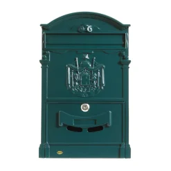 AMIG - Boîte aux lettres 4 - 400 x 240 x 80 mm - Aluminium - Vert
