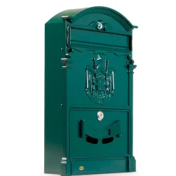 AMIG - Boîte aux lettres 4 - 400 x 240 x 80 mm - Aluminium - Vert