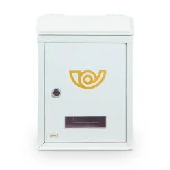 AMIG - Boîte aux lettres 2 MINI - 295 x 210 x 62 mm - Acier - Blanc
