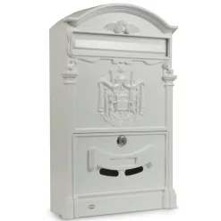 AMIG - Boîte aux lettres 4 - 400 x 240 x 80 mm - Aluminium - Blanc