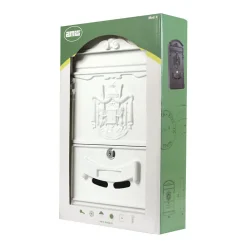 AMIG - Boîte aux lettres 4 - 400 x 240 x 80 mm - Aluminium - Blanc