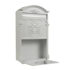 AMIG - Boîte aux lettres 4 - 400 x 240 x 80 mm - Aluminium - Blanc