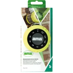 AMIG - Programmateur d'arrosage manuel R42 - 60 x 80 mm - ABS + Caoutchouc - Vert pistache-Noir