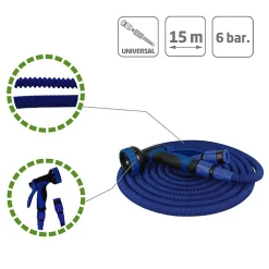 AMIG - Tuyau extensible 2072 - 15 m - Bleu