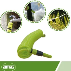 AMIG - Tuyau spirale R39 - 7,5 m - Caoutchouc EVA - Vert pistache