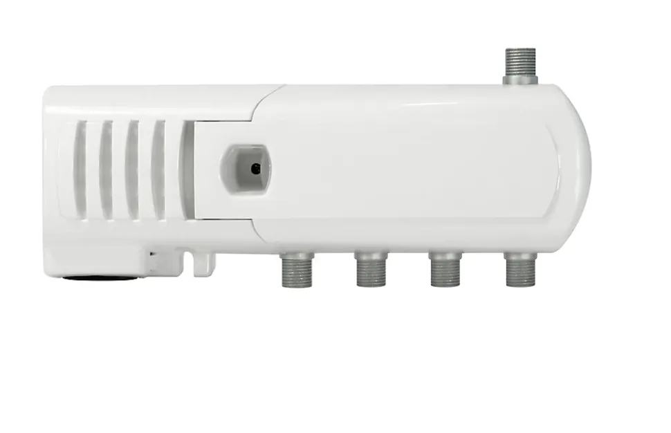 Amplificateur intérieur TV 4 sorties, UHF/VHF - Fiche F