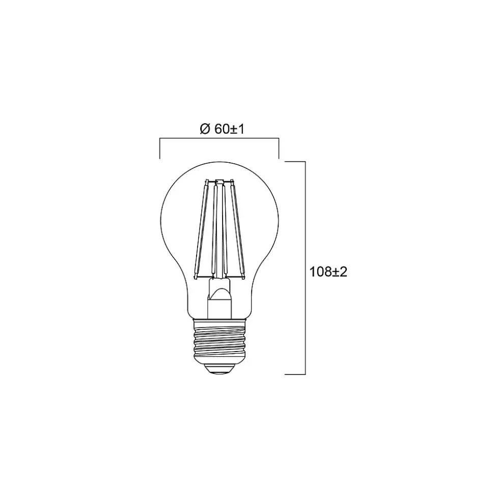 Ampoule LED TOLEDO Retro satiné 2700K 827 A60 E27 4,5W - SYLVANIA - 29335
