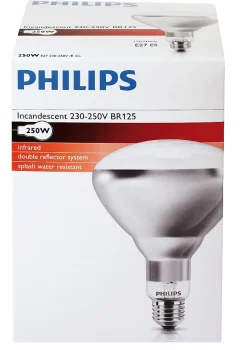 Ampoule PHILIPS IR à vis blanche 250W