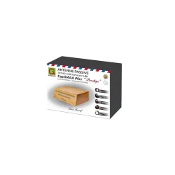 ANTENGRIN Captimax Plus Prestige Antenne TNT HD Intérieur Bois Compacte OPTEX