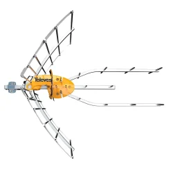 Antenne d'extérieur Televes Ellipse 148921 pour chaînes TNT gain 40 dB alimentation sous 24V