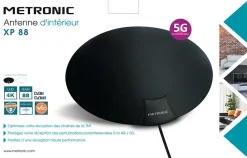 Antenne d'intérieur XP 88 4K UHD - 694 MHz - noire et blanche