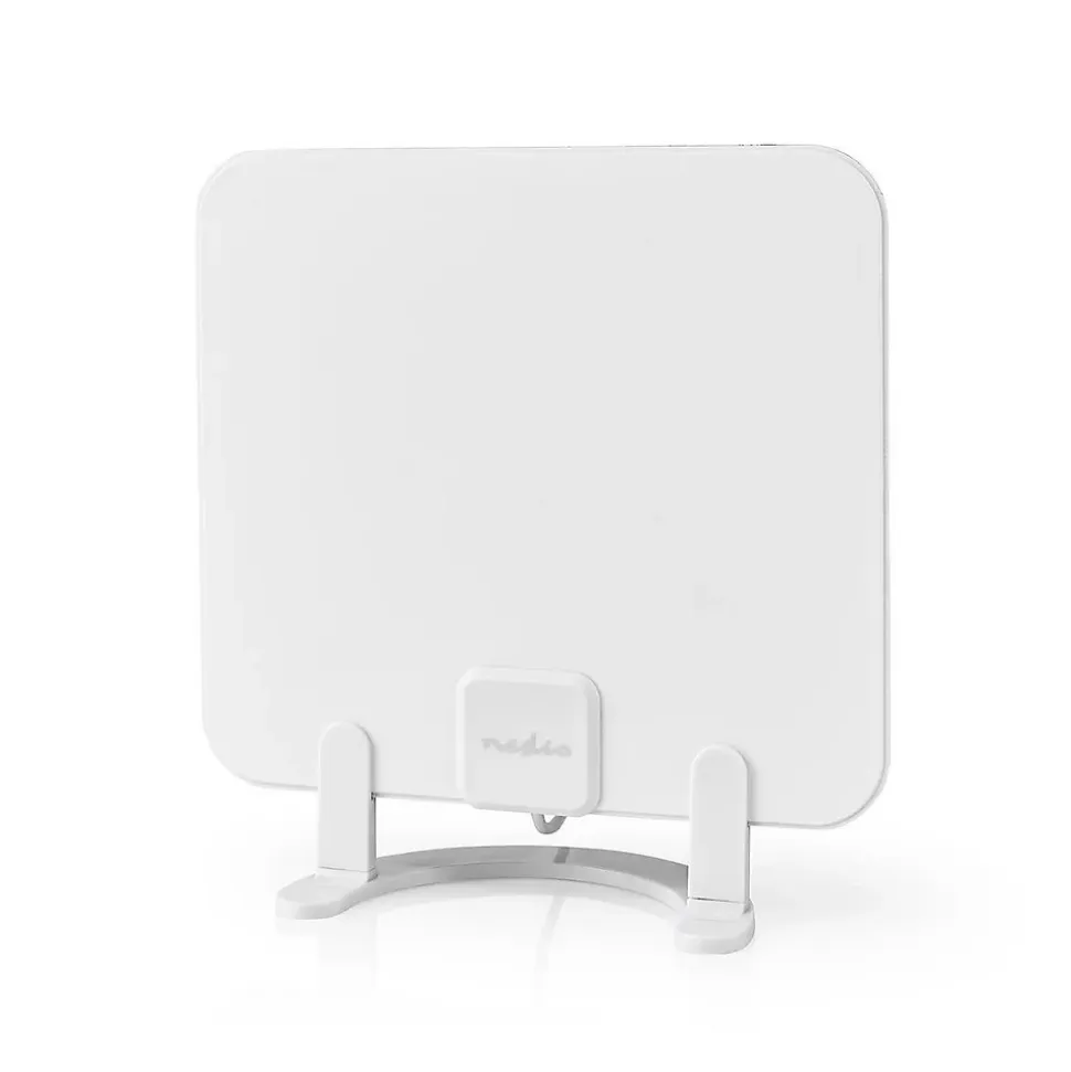 Antenne HDTV d'Intérieur 0 - 25 km Gain de 30 dB FMVHFUHF Blanche NEDIS