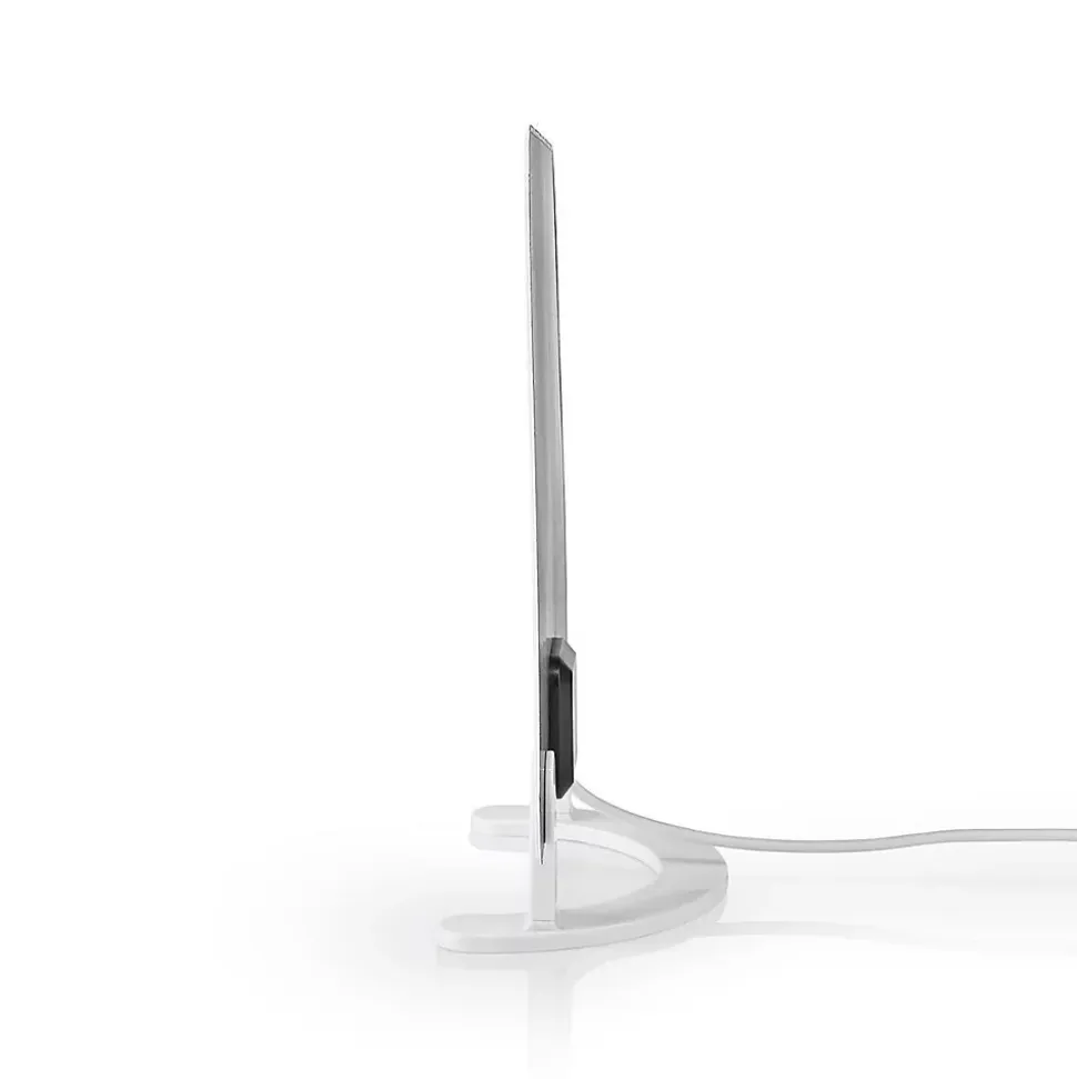 Antenne HDTV d'Intérieur 0 - 25 km Gain de 30 dB FMVHFUHF Blanche NEDIS