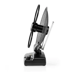 Antenne HDTV d'Intérieur 0 - 25 km Gain de 30 - 36 dB FMVHFUHF Noire NEDIS